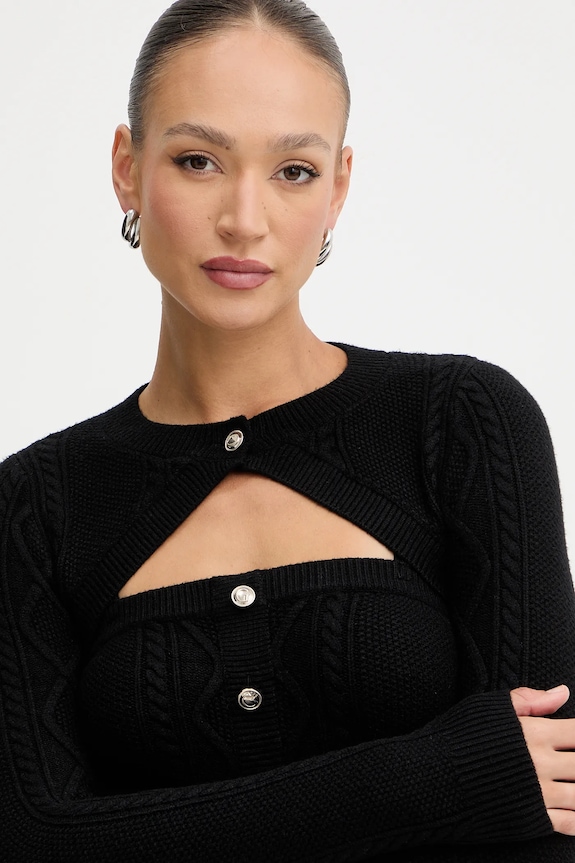 Φόρεμα Guess DAPHNE W5BK61.Z2ZK2 μαύρο