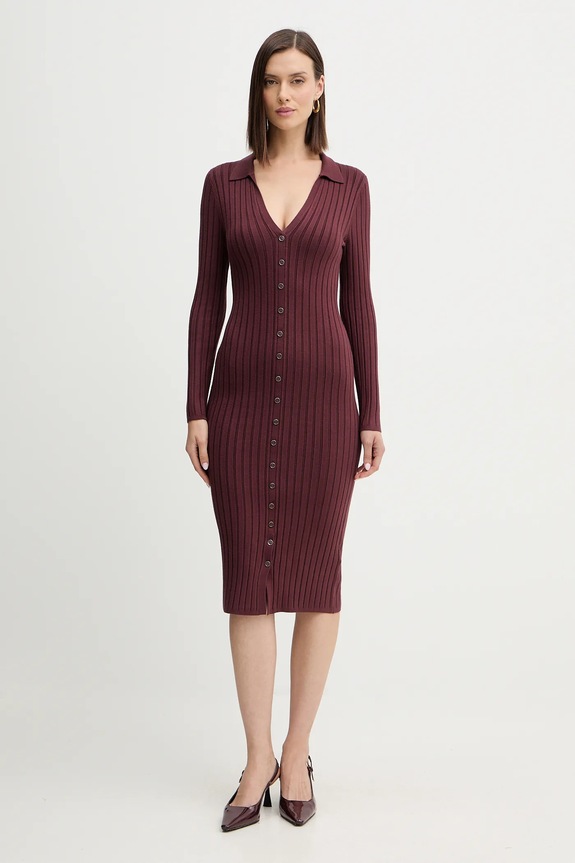 Guess sukienka MIRANDA z elastanem czerwony W5BK60.Z2YJ2