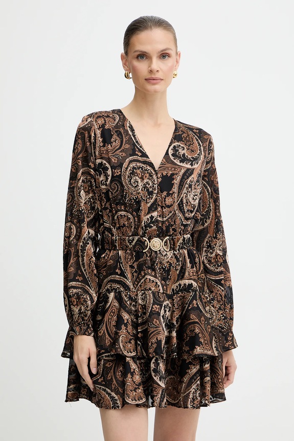 Сукня Guess CLARISSE візерунок коричневий W5BK53.W2770