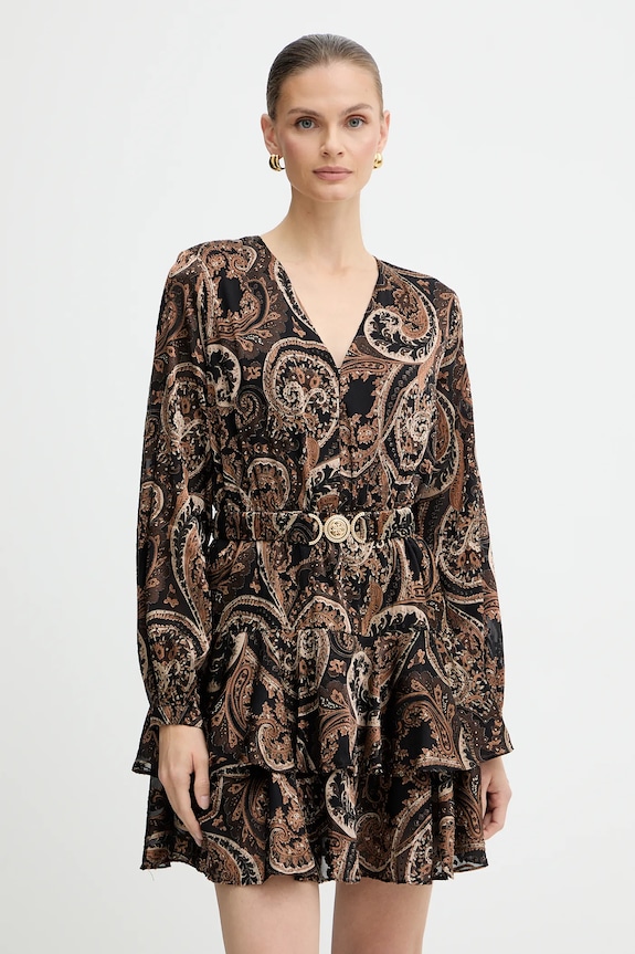 Сукня Guess CLARISSE візерунок коричневий W5BK53.W2770