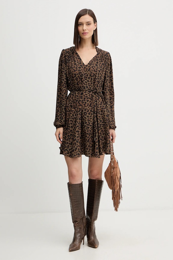 Guess sukienka WANDA W5BK51.WGLA2 brązowy AW25