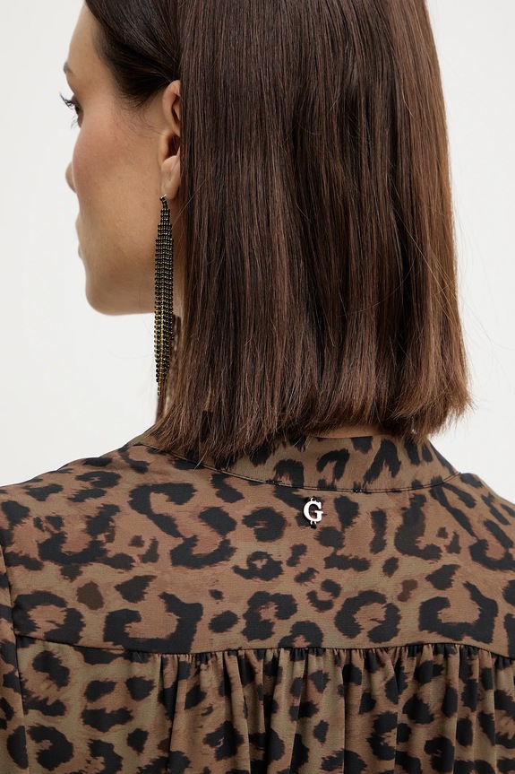 Guess sukienka WANDA W5BK51.WGLA2 brązowy
