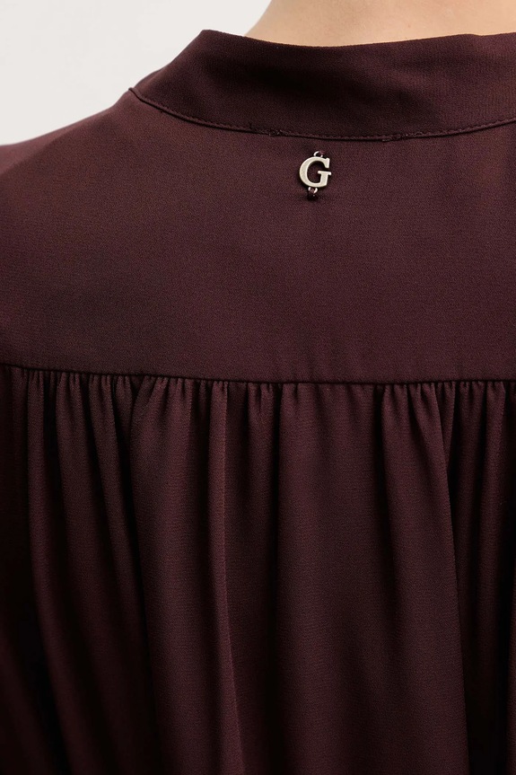 Šaty Guess WANDA W5BK51.WGLA2 burgundské