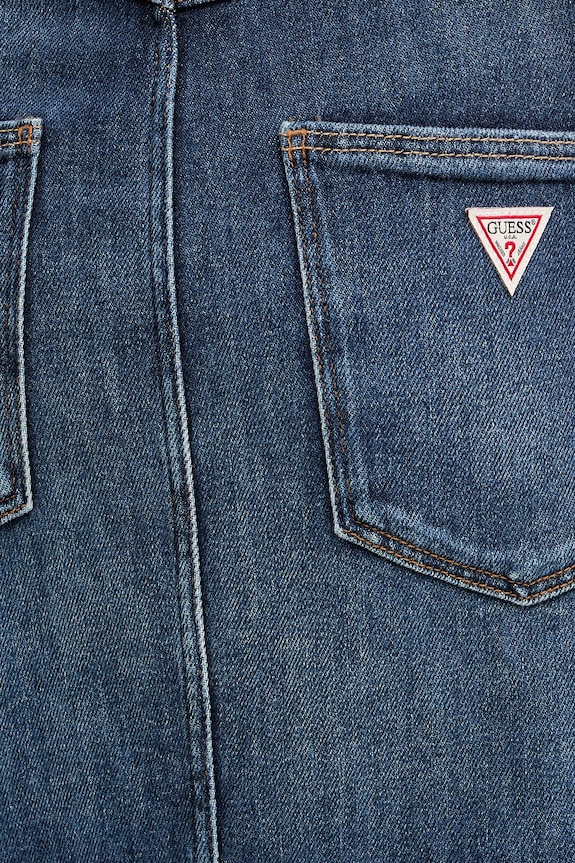 Guess sukienka jeansowa AMARA W5BK40.D0615 niebieski