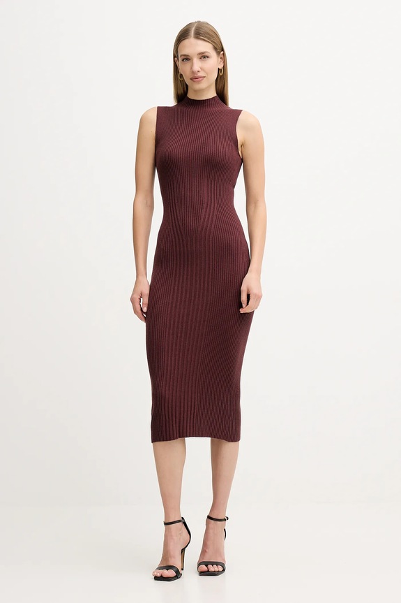 Φόρεμα Guess JULIA casual καφέ W5BK23.Z3OW2