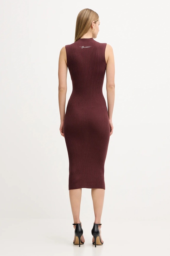 Ρούχα Φόρεμα Guess JULIA W5BK23.Z3OW2 καφέ