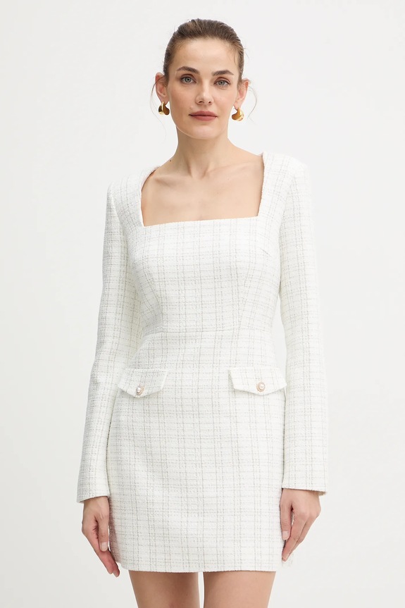 Šaty Guess SANDRA pletenina biela W5BK20.W2382