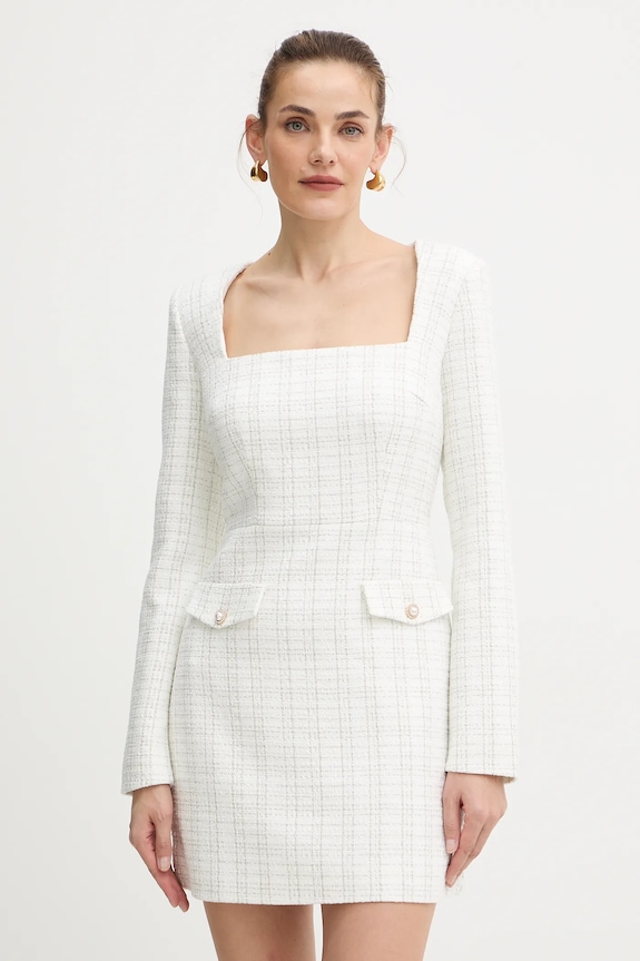 Šaty Guess SANDRA pletenina biela W5BK20.W2382