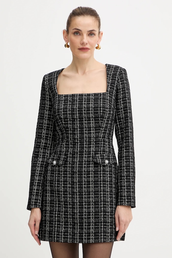 Šaty Guess SANDRA pletenina čierna W5BK20.W2382