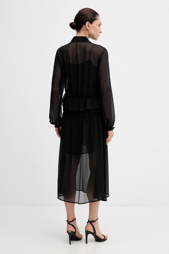 Ρούχα Φόρεμα Sisley 4NOXLV07L μαύρο