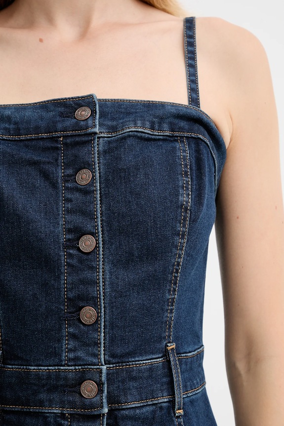 Jeans obleka Levi's 0002S mornarsko modra