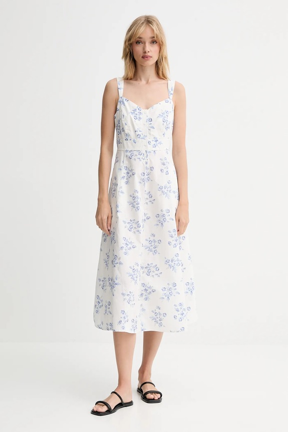 Pamučna haljina Levi's casual bijela 003PR