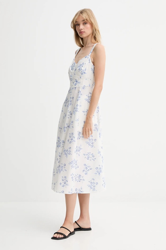 Pamučna haljina Levi's 003PR bijela AW25