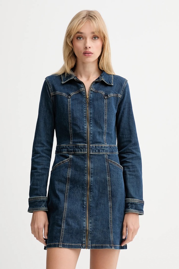 Džínové šaty Levi's mini modrá 003S6
