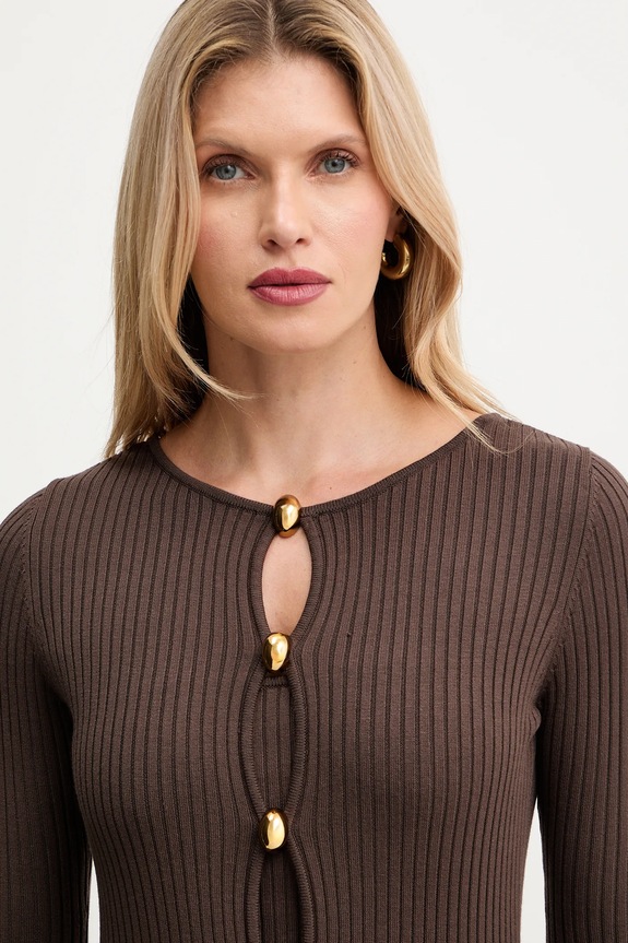 Šaty Marciano by Guess AGATHE 5BGK55.5891Z hnědá