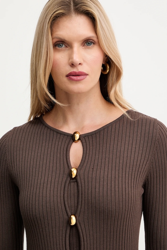 Šaty Marciano by Guess AGATHE 5BGK55.5891Z hnědá