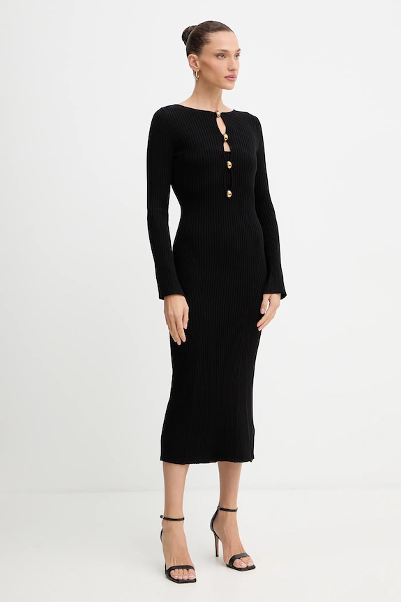 Marciano by Guess sukienka AGATHE długi czarny 5BGK55.5891Z