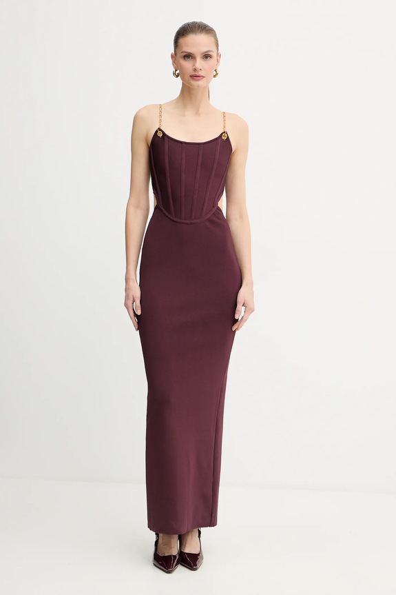 Odzież Marciano by Guess sukienka AISHA 5BGK10.5036Z bordowy