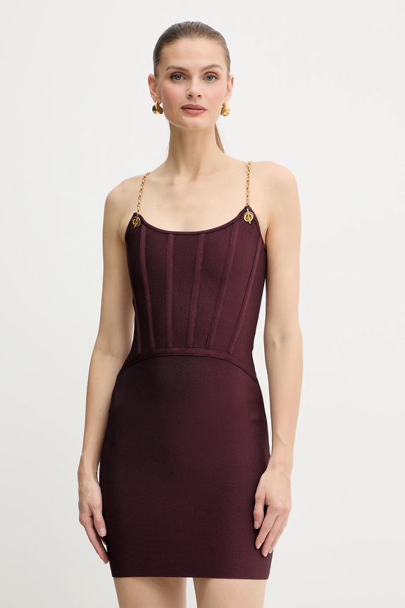 Haljina Marciano by Guess AISHA bez uzorka bordo 5BGK09.5036Z