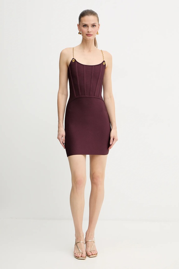 Haljina Marciano by Guess AISHA 5BGK09.5036Z bordo AW25