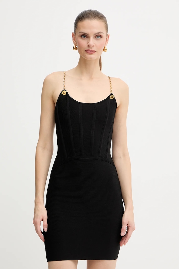 Marciano by Guess sukienka AISHA z elastanem czarny 5BGK09.5036Z