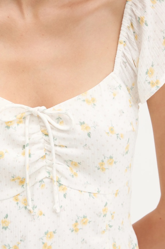 Φόρεμα Hollister Co. KI359.5298.109 λευκό