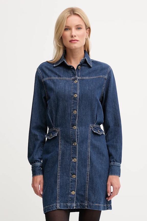 Pepe Jeans vestito di jeans mini blu PL9537685