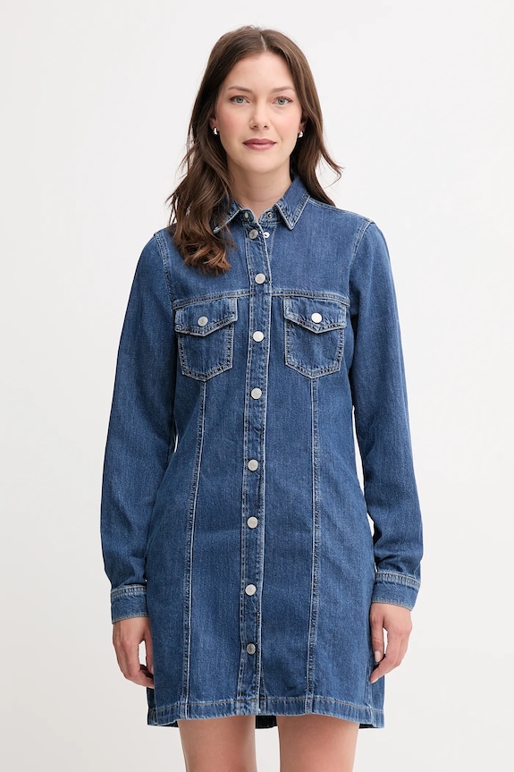 Traper haljina Pepe Jeans bez uzorka plava PL95377284C1