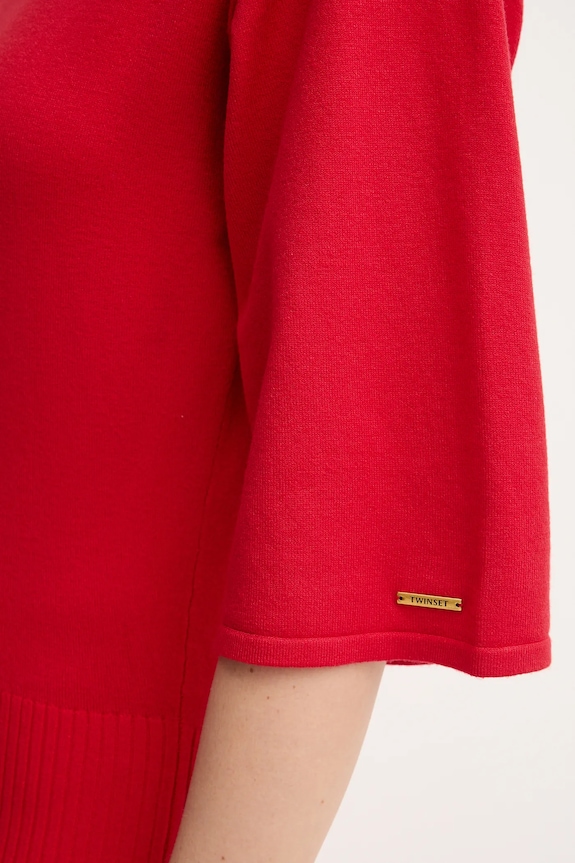 Twinset sukienka 252LI3BDD czerwony