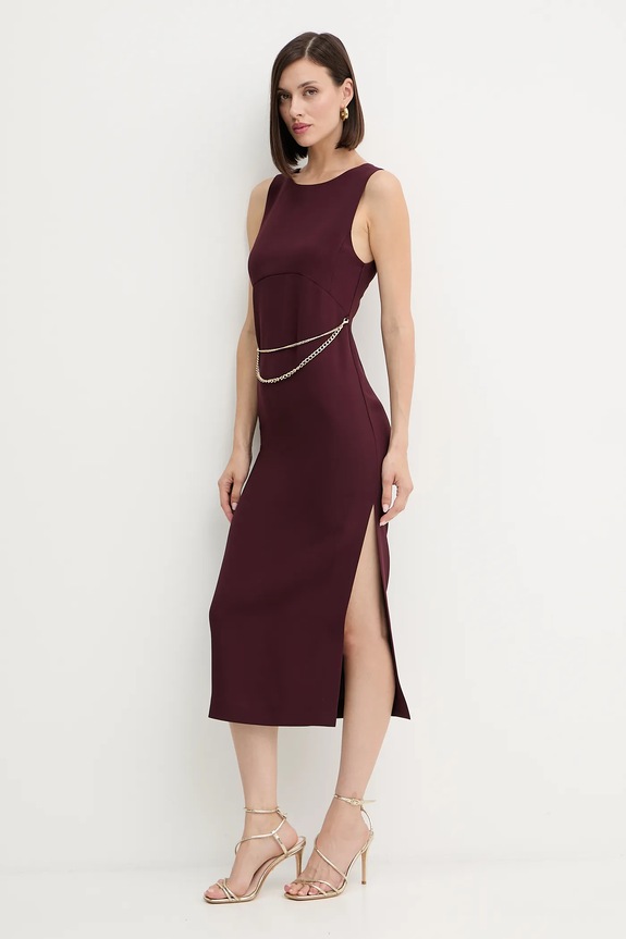Twinset sukienka 252TP2300 bordowy AW25
