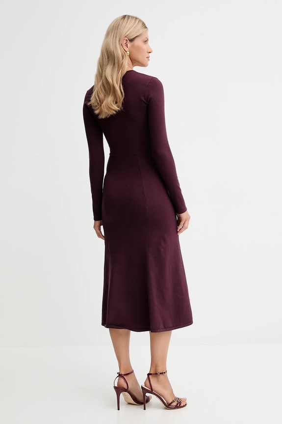 Odzież Twinset sukienka 252TP3140 bordowy
