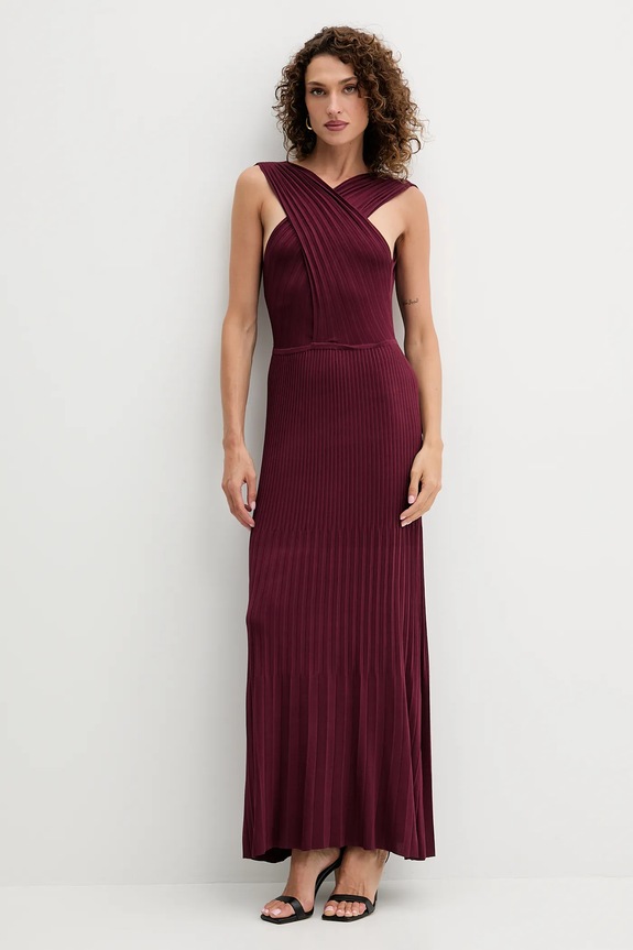 Šaty Twinset 252TP3160 burgundské AW25