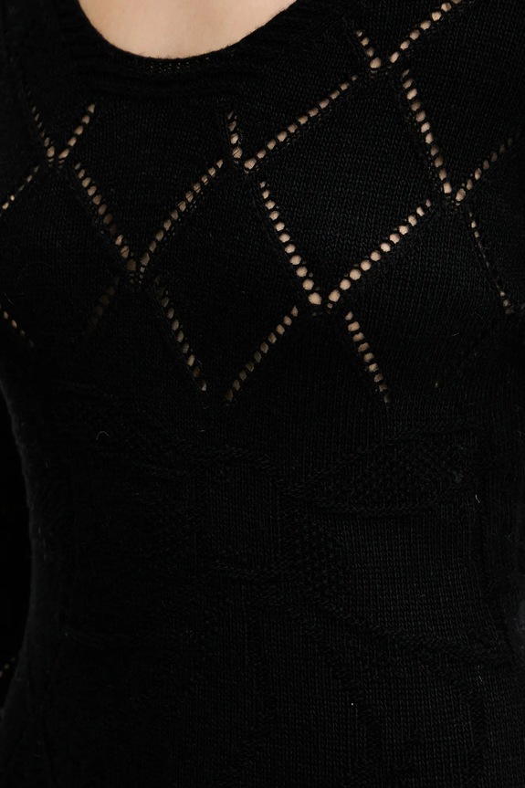 Twinset gyapjú ruha 252TP3471 fekete