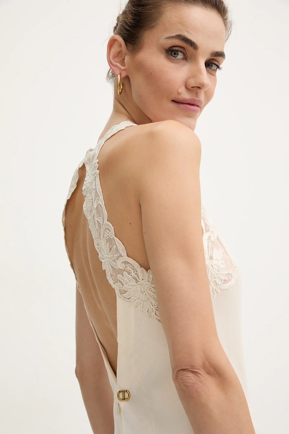 Twinset vestito beige 252TT2240
