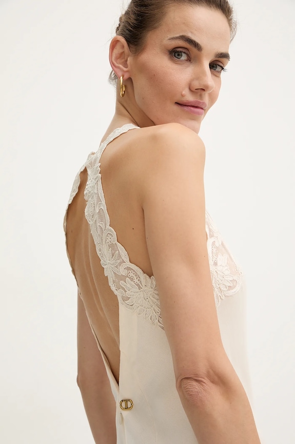 Twinset vestito beige 252TT2240