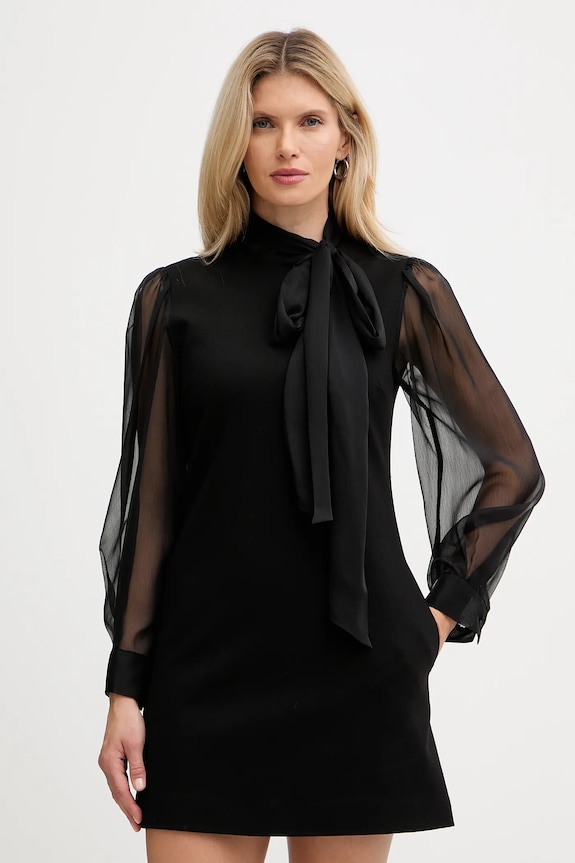 Twinset sukienka z elastanem czarny 252AT2211