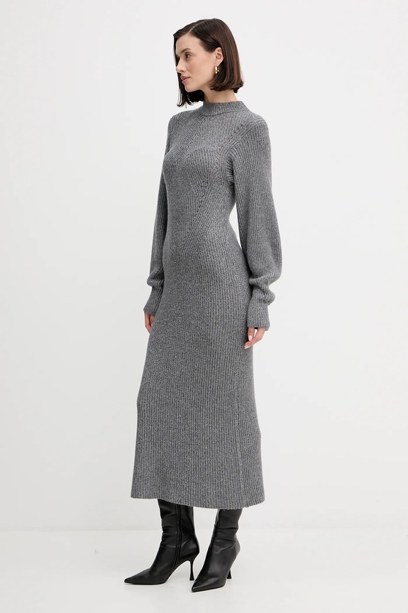 Twinset gyapjú ruha szürke 252TT3460