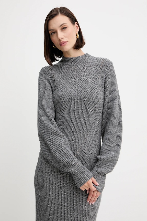 Twinset gyapjú ruha 252TT3460 szürke