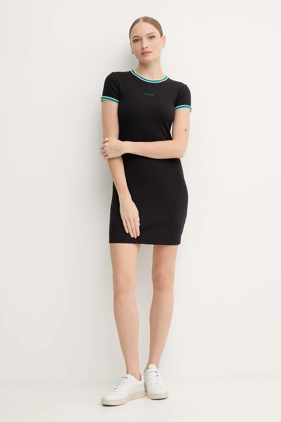 Šaty Calvin Klein Jeans LV047D202G čierna AW25