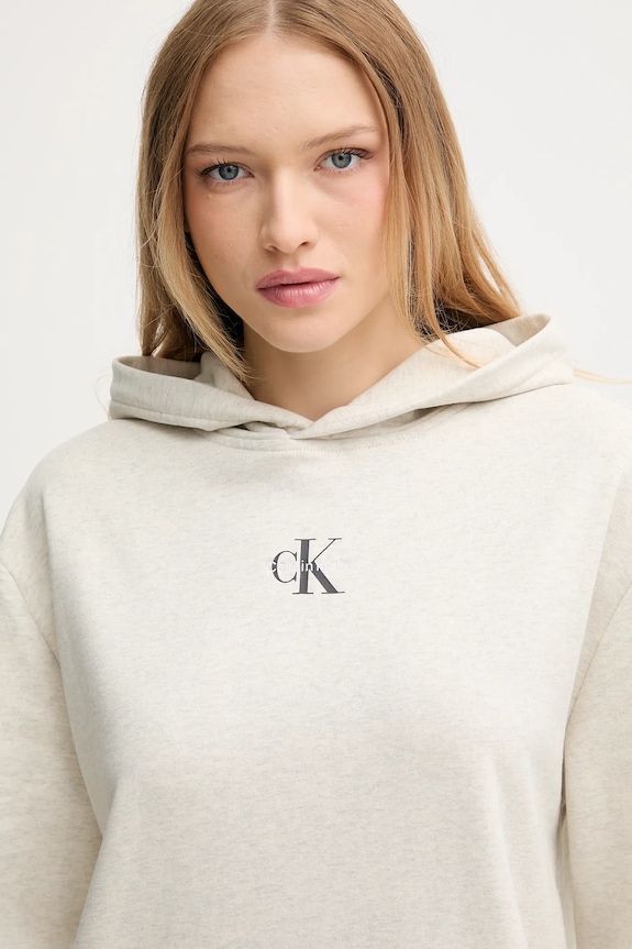 Calvin Klein Jeans sukienka bawełniana szary LV047D229G
