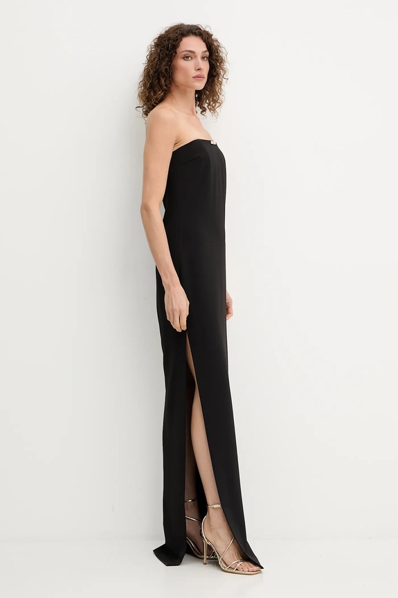 Рокля Elisabetta Franchi AB84852E3 черен AW25