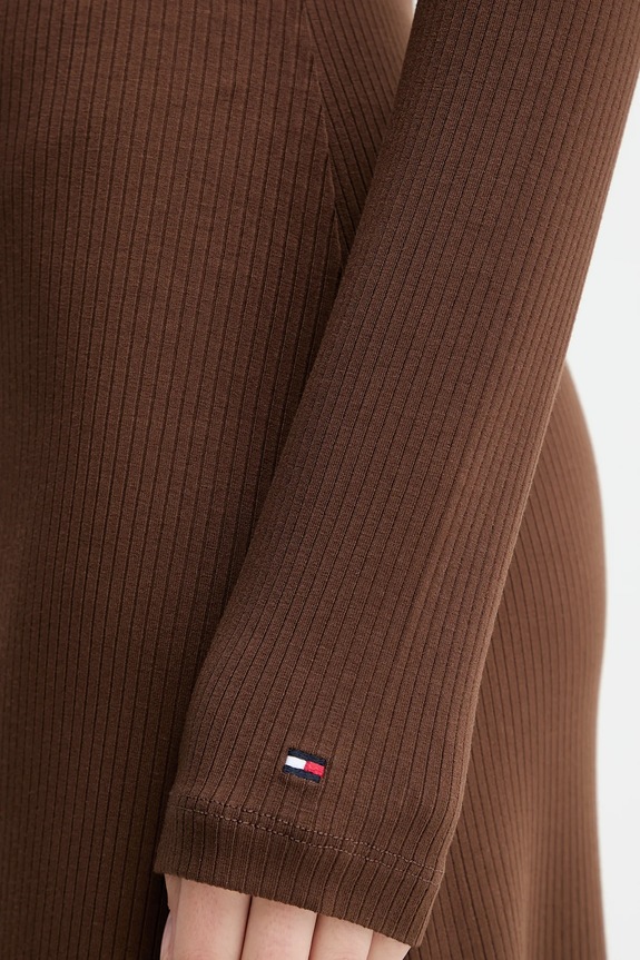 Φόρεμα Tommy Hilfiger WW0WW47066 καφέ