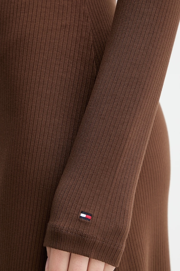 Φόρεμα Tommy Hilfiger WW0WW47066 καφέ