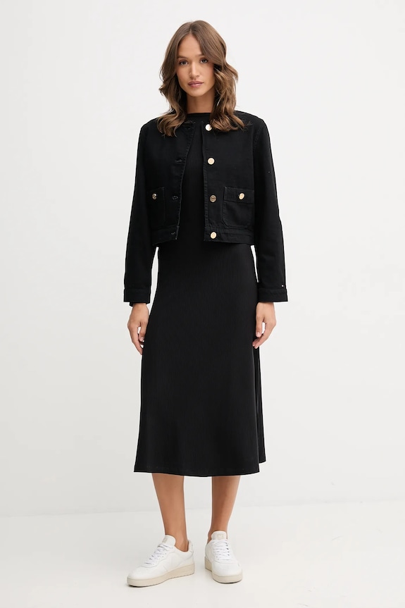 Tommy Hilfiger rochie WW0WW47066 negru AW25