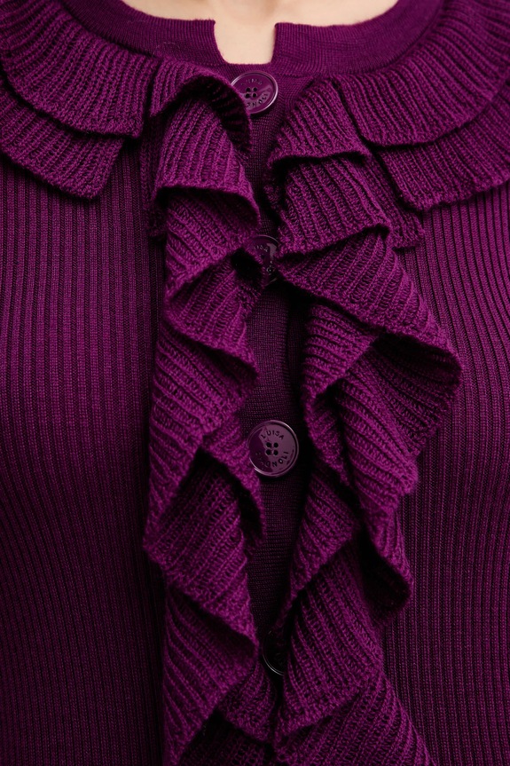 Luisa Spagnoli vestito in lana 100175 violetto