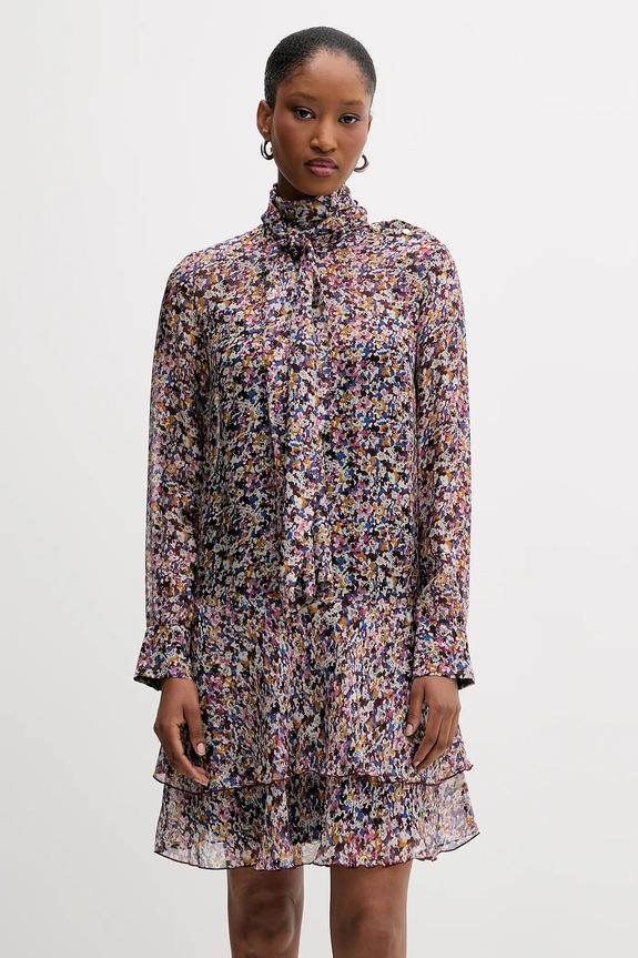 Liu Jo vestito in seta mini violetto MF5001.T2559