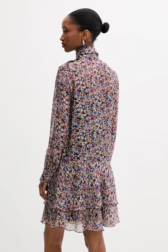 Abbigliamento Liu Jo vestito in seta MF5001.T2559 violetto