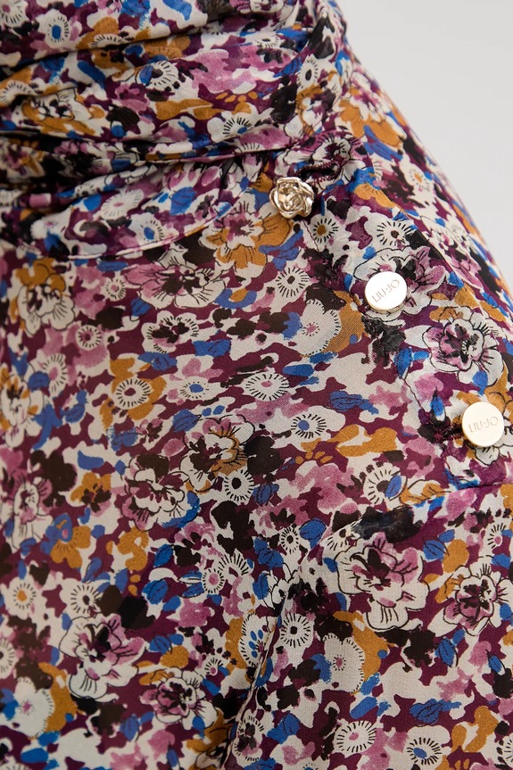 Liu Jo vestito in seta MF5001.T2559 violetto