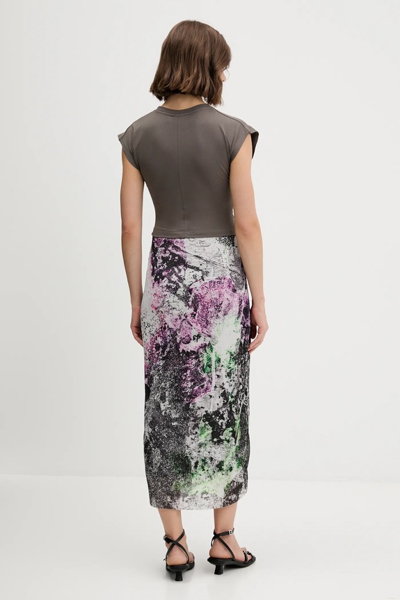 Šaty Desigual WALLS LACROIX 25WWVK05 sivá AW25