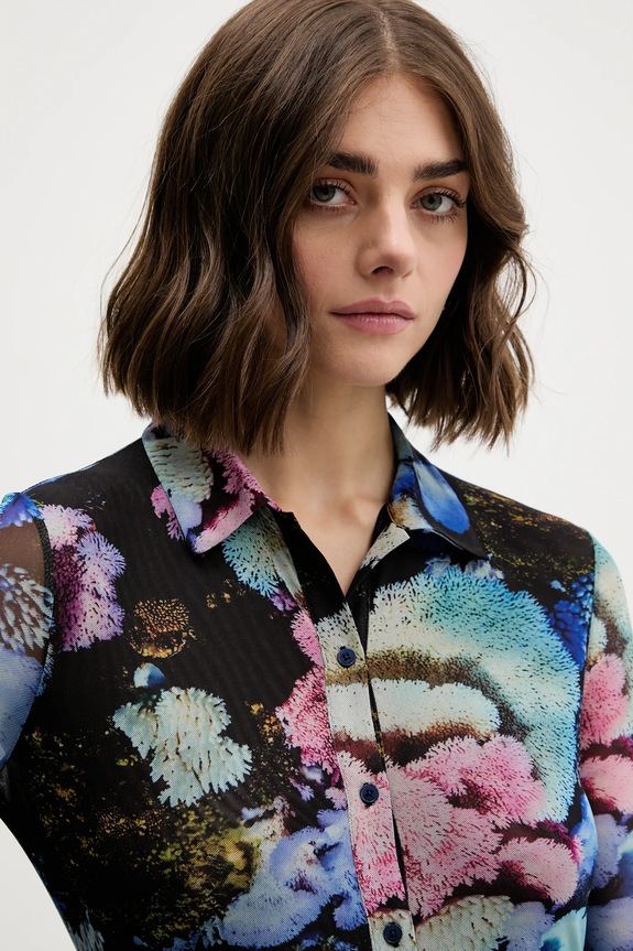 Šaty Desigual CORAL LACROIX čierna 25WWVK10